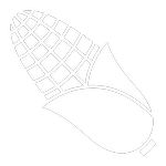 Corn cob icon